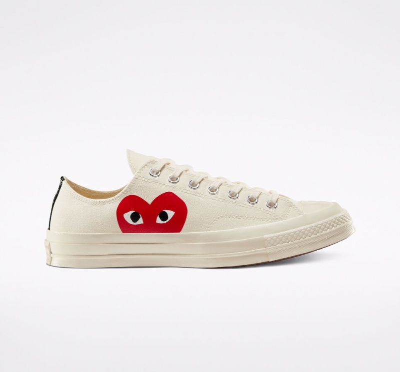 Converse Converse x Comme des Garçons PLAY Chuck 70 Wit Rood | 2586-UNDQP