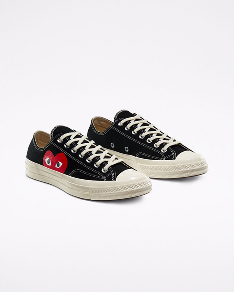 Converse Converse x Comme des Garçons PLAY Chuck 70 Zwart Wit Rood | 6724-DZMVO