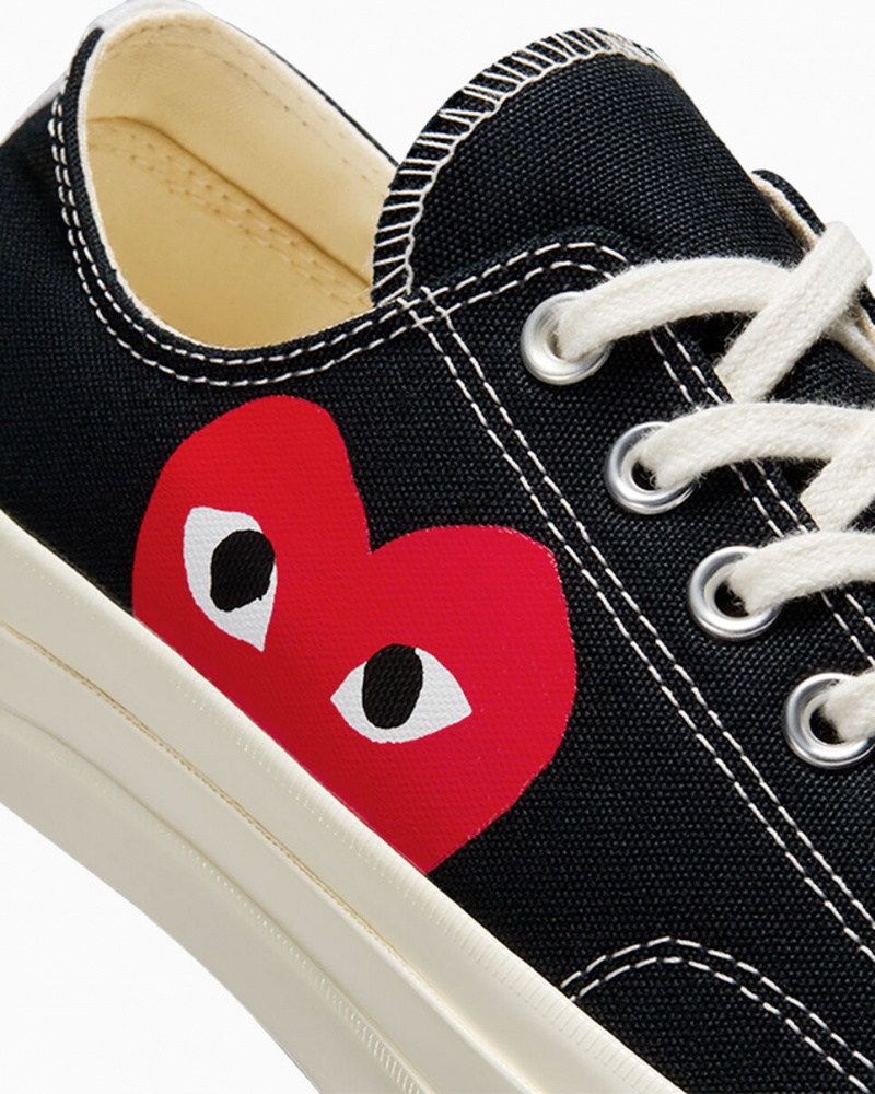 Converse Converse x Comme des Garçons PLAY Chuck 70 Zwart Wit Rood | 6724-DZMVO