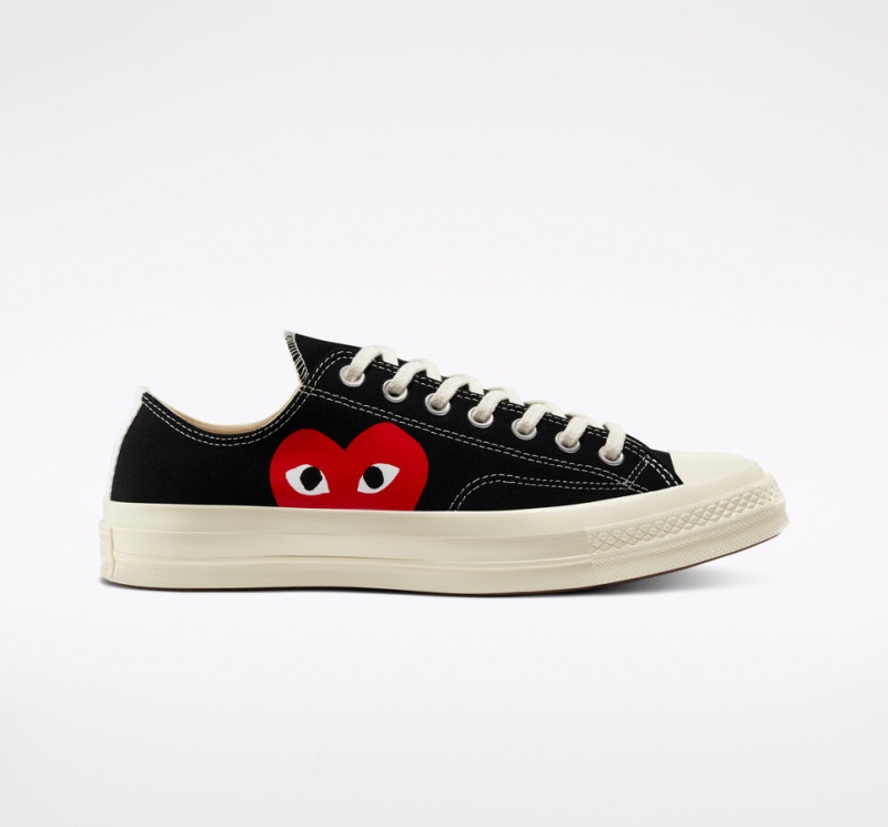 Converse Converse x Comme des Garçons PLAY Chuck 70 Zwart Wit Rood | 6724-DZMVO