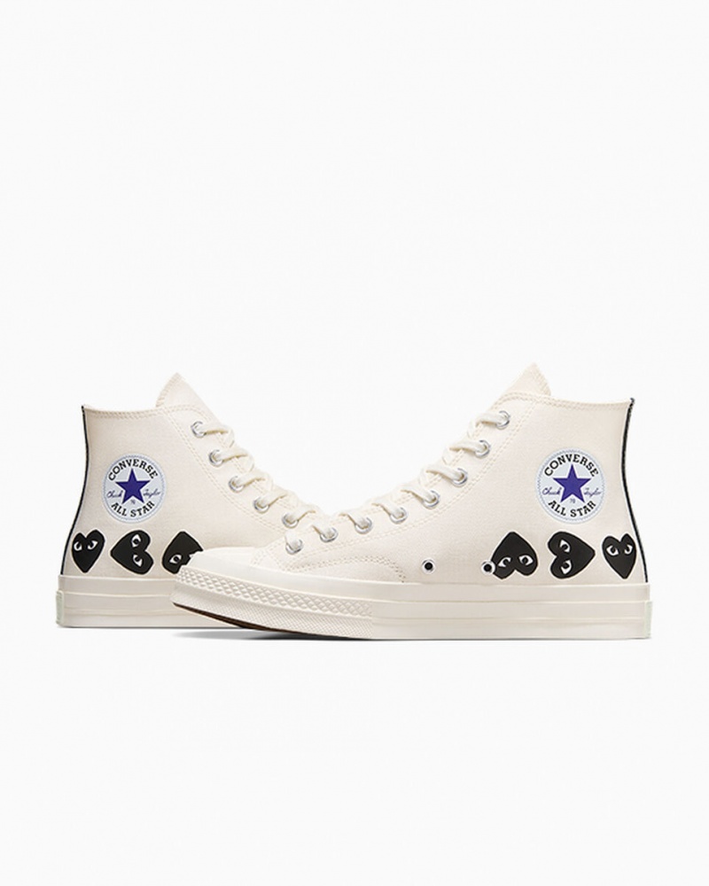 Converse Converse x Comme des Garçons PLAY Chuck 70 Multi Heart Zwart | 7486-RHUNF