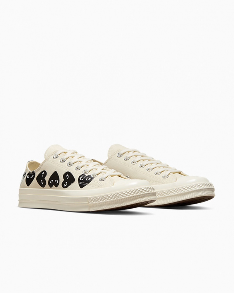 Converse Converse x Comme des Garçons PLAY Chuck 70 Multi Heart Zwart | 5381-CWSEO