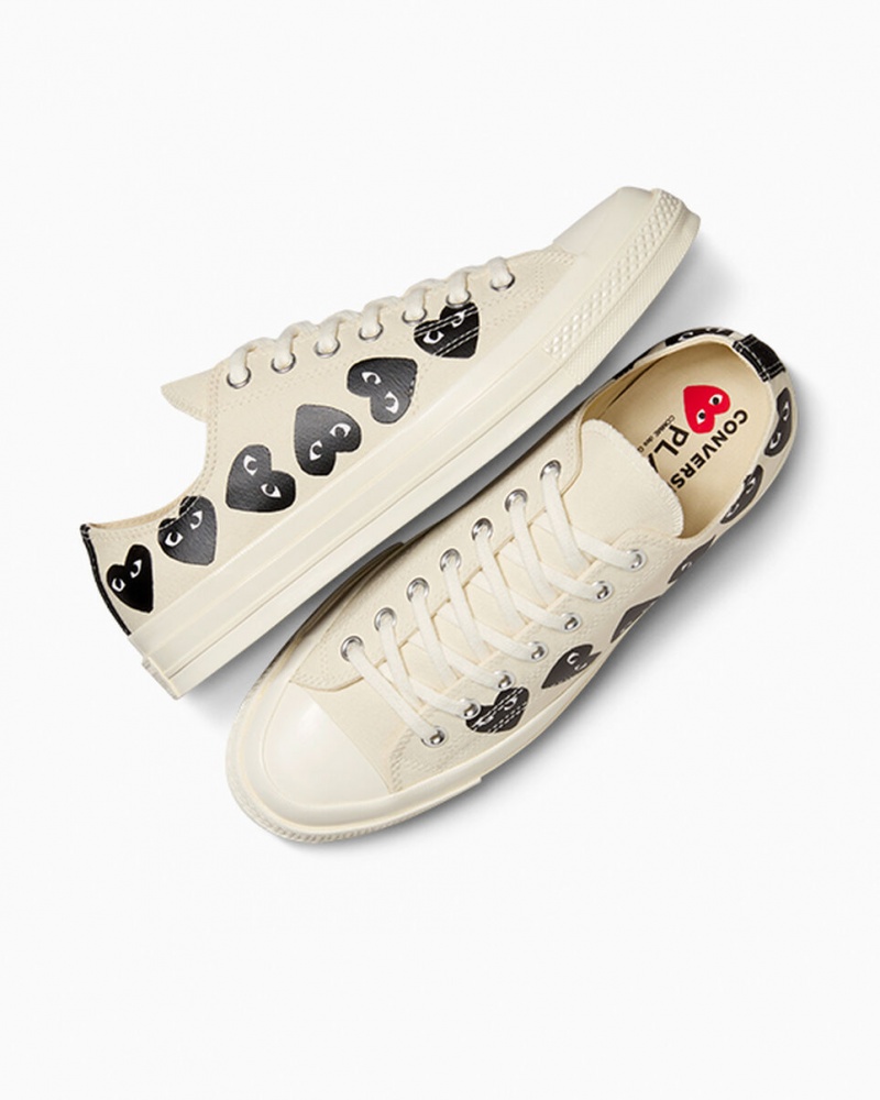 Converse Converse x Comme des Garçons PLAY Chuck 70 Multi Heart Zwart | 5381-CWSEO