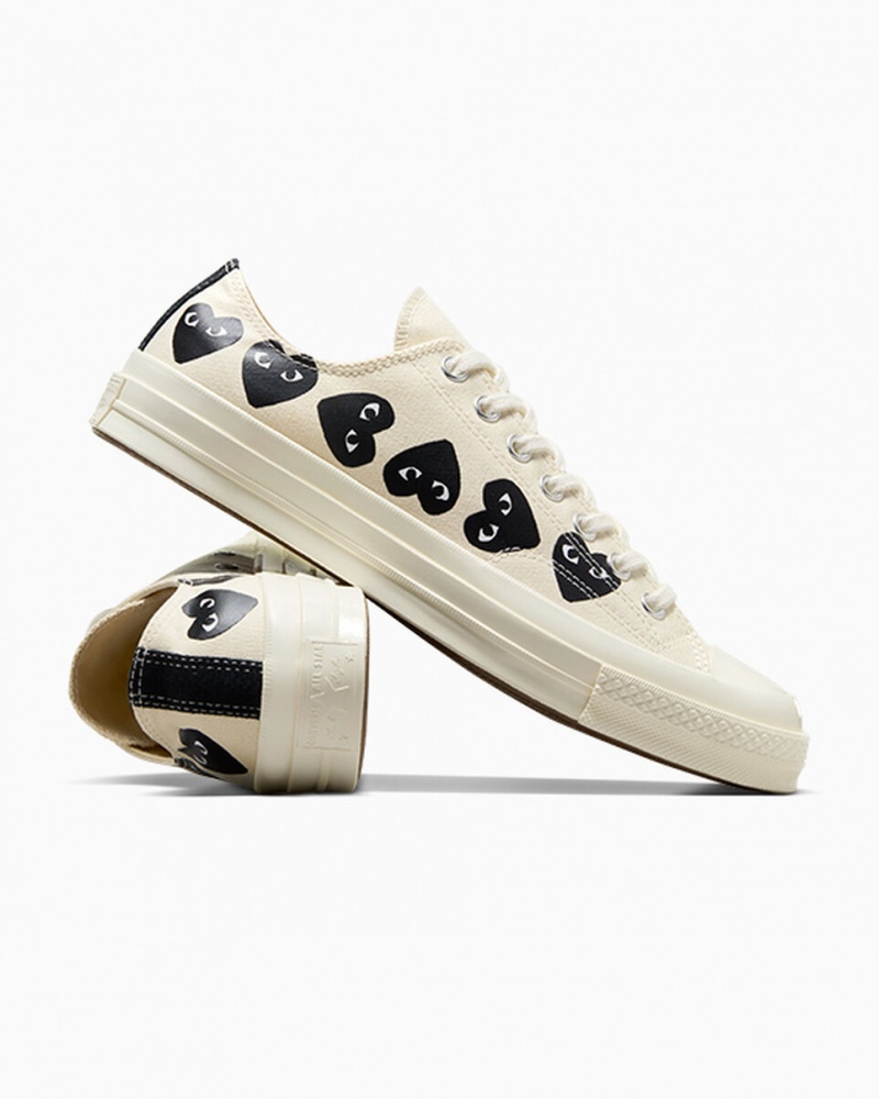 Converse Converse x Comme des Garçons PLAY Chuck 70 Multi Heart Zwart | 5381-CWSEO