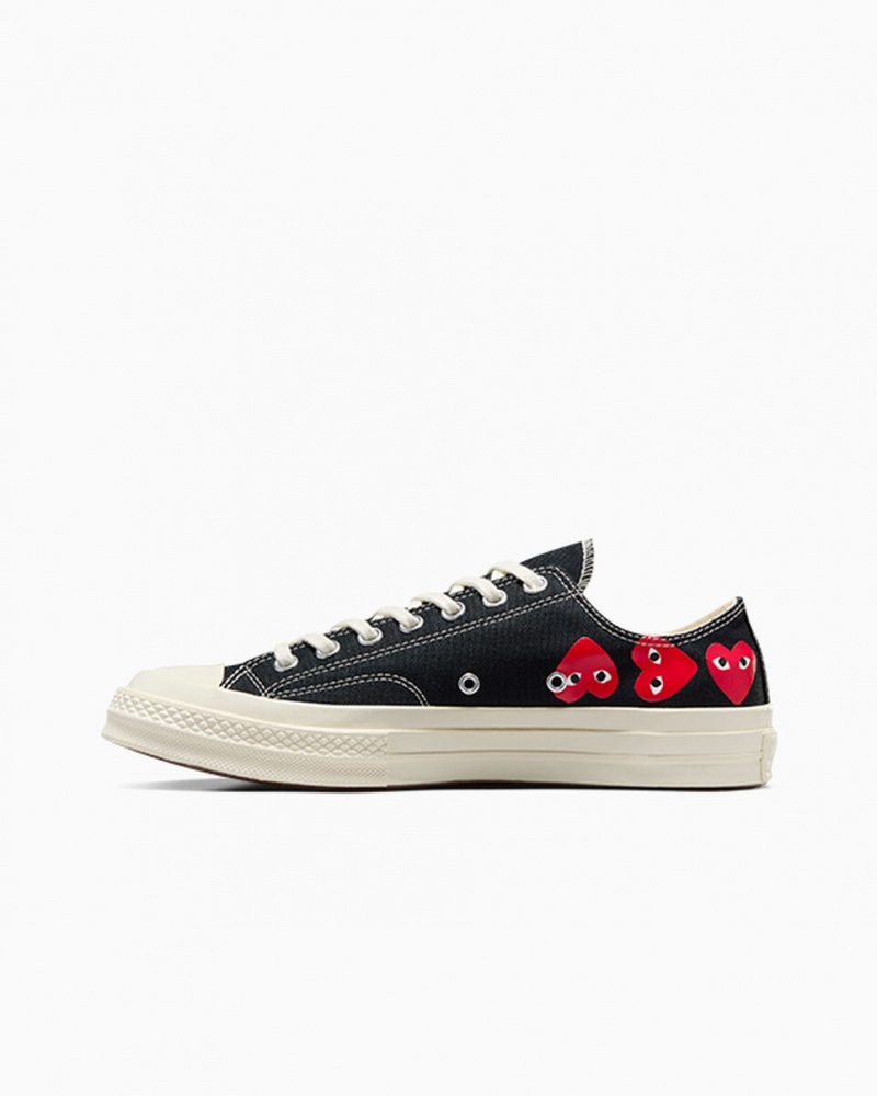 Converse Converse x Comme des Garçons PLAY Chuck 70 Multi Heart Zwart Rood | 3265-MLHDY