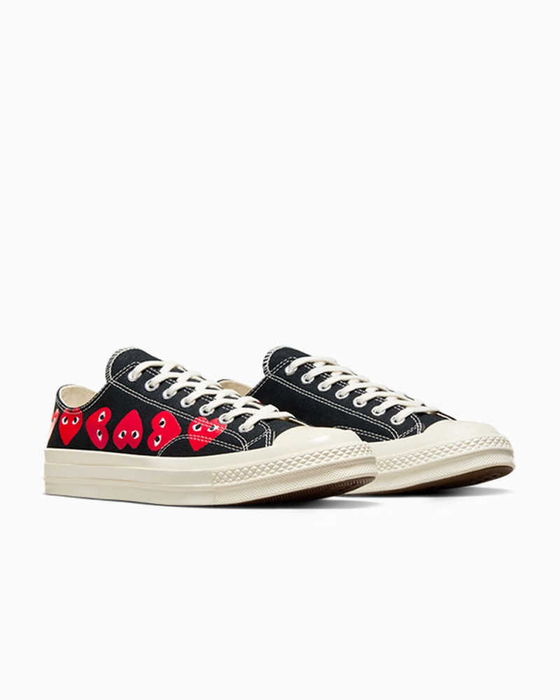 Converse Converse x Comme des Garçons PLAY Chuck 70 Multi Heart Zwart Rood | 3265-MLHDY