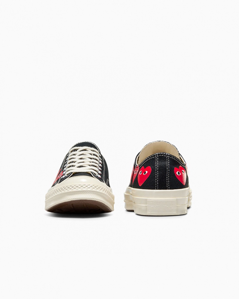 Converse Converse x Comme des Garçons PLAY Chuck 70 Multi Heart Zwart Rood | 3265-MLHDY