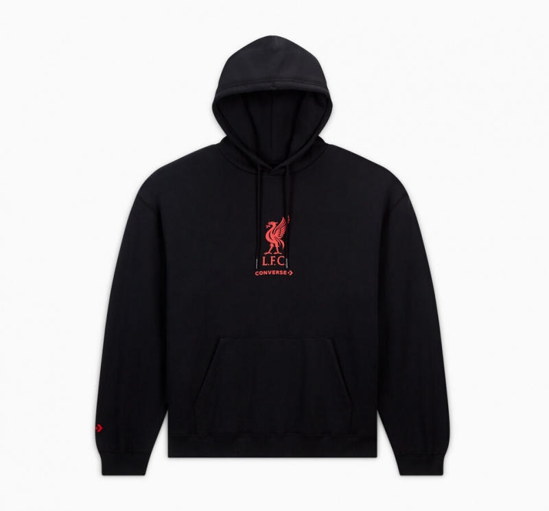 Converse Converse x LFC Loose-Fit Hoodie Zwart | 3529-FWUYO