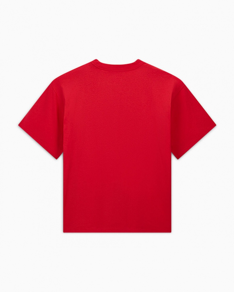 Converse Converse x LFC Loose-Fit T-Shirt Tomato | 1864-BYFCZ