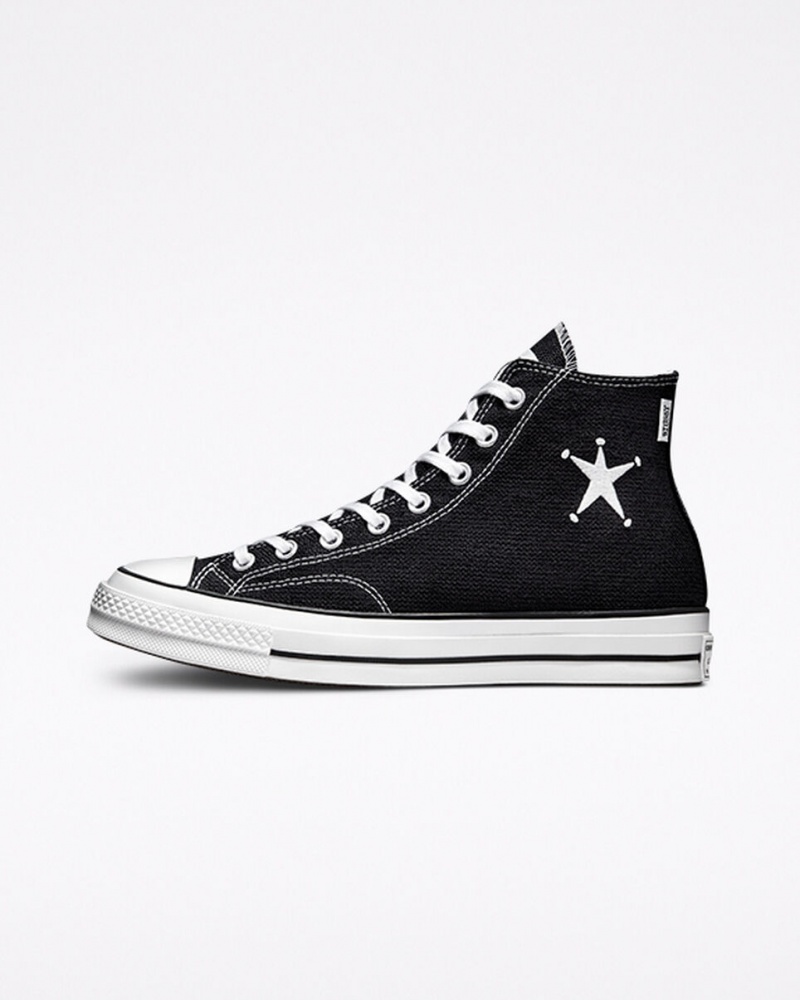 Converse Converse x Stüssy Chuck 70 Zwart Wit Zwart | 5123-WQPUS