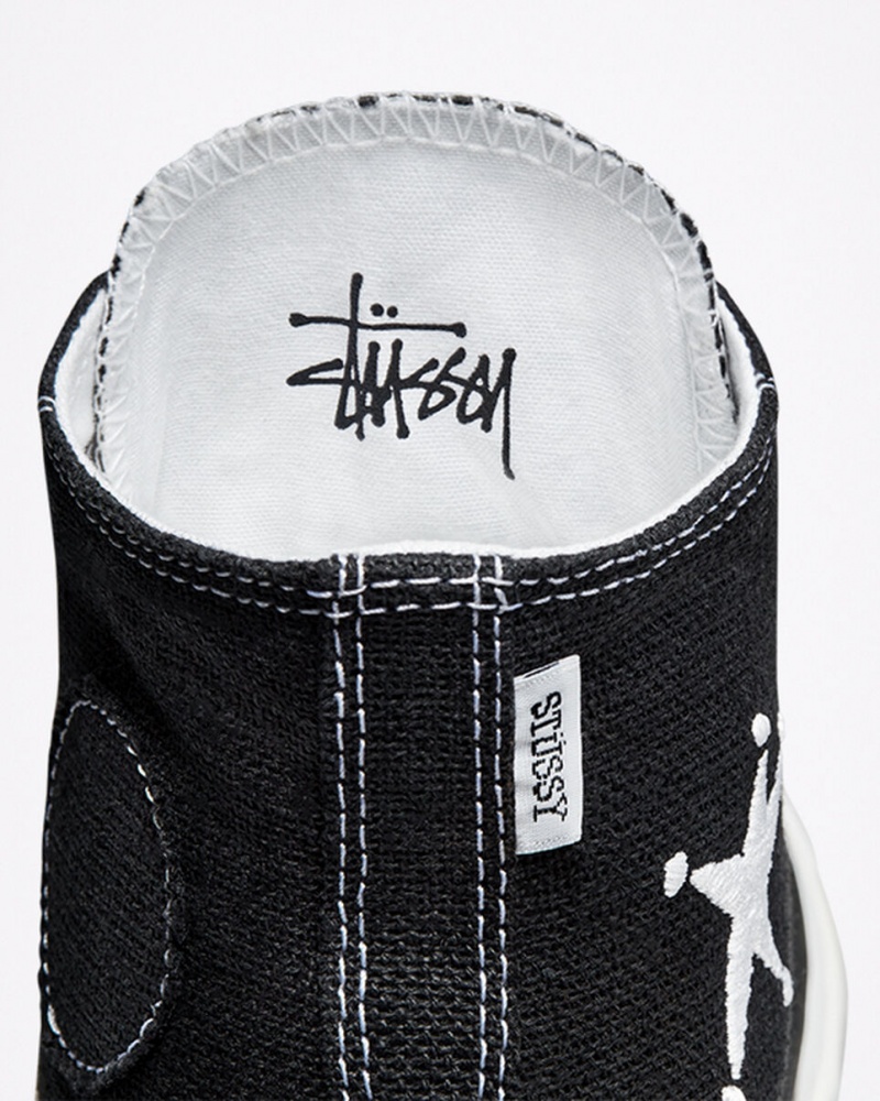 Converse Converse x Stüssy Chuck 70 Zwart Wit Zwart | 5123-WQPUS