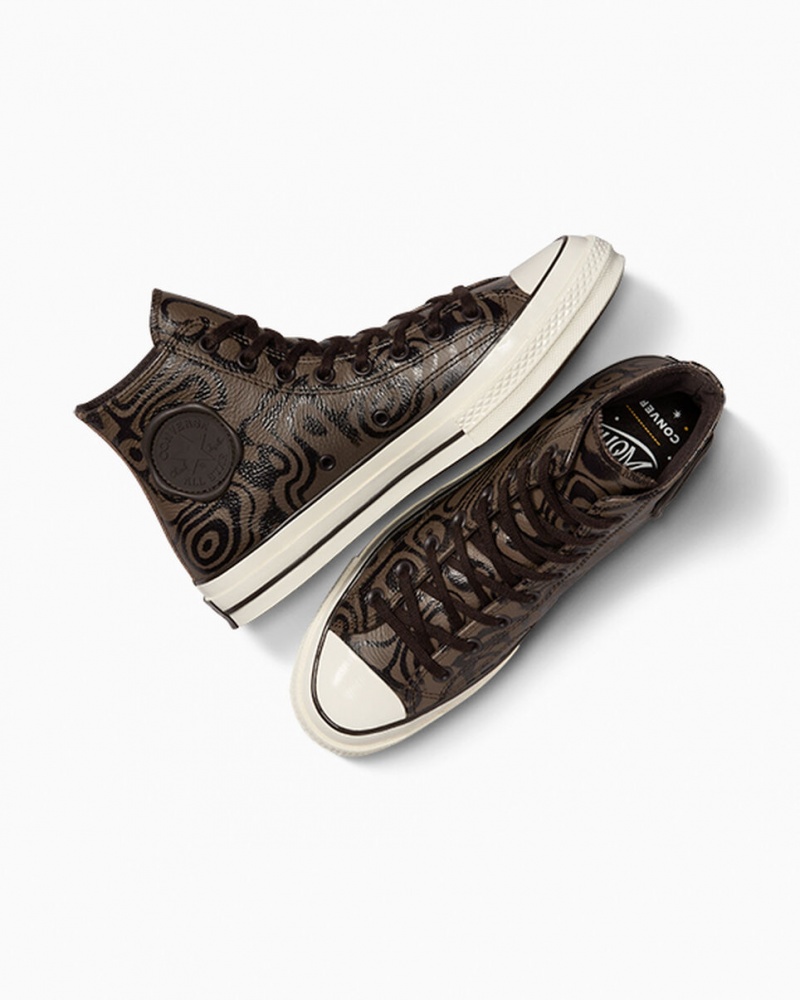 Converse Converse x Wonka Chuck 70 Chocolate Swirl Bruin | 1269-DUWKY