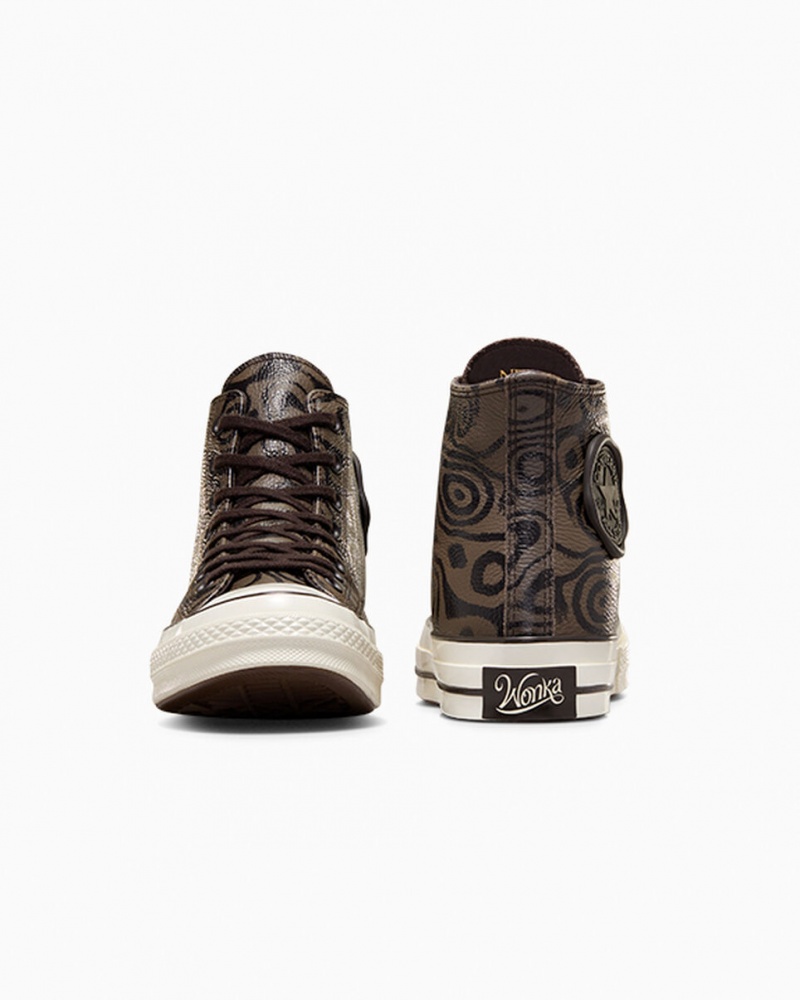 Converse Converse x Wonka Chuck 70 Chocolate Swirl Bruin | 1269-DUWKY