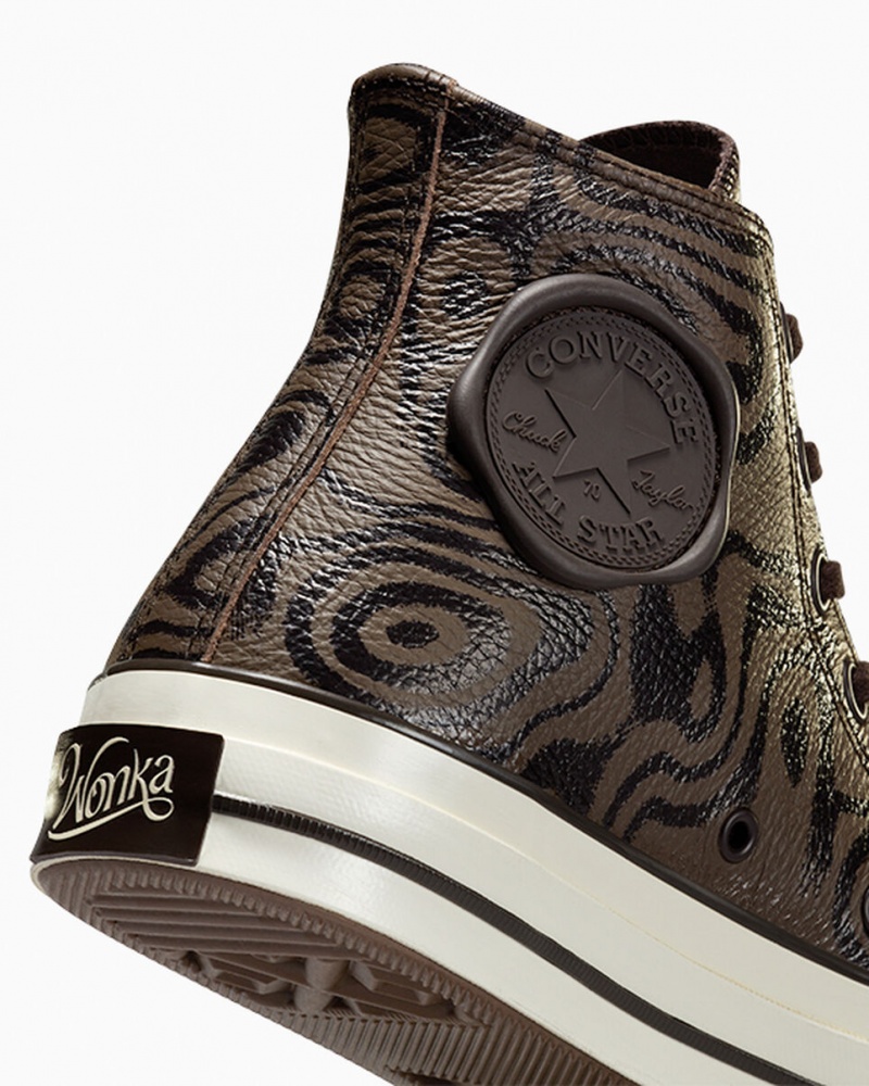 Converse Converse x Wonka Chuck 70 Chocolate Swirl Bruin | 1269-DUWKY