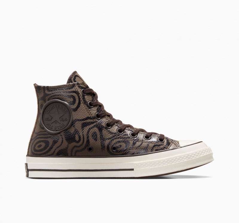 Converse Converse x Wonka Chuck 70 Chocolate Swirl Bruin | 5901-IZRWK