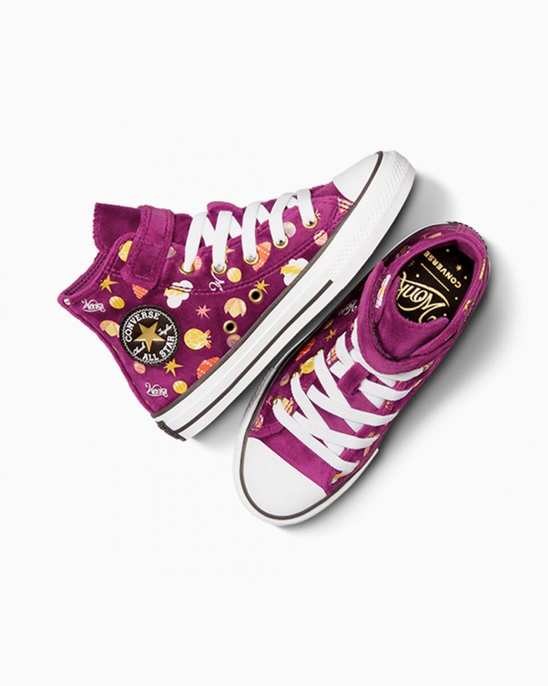 Converse Converse x Wonka Chuck Taylor All Star Easy On Paars Goud Wit | 2670-QZTAK