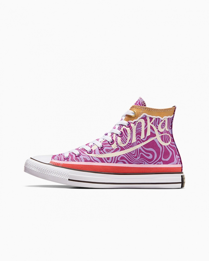 Converse Converse x Wonka Chuck Taylor All Star Swirl Paars Wit Zwart | 0438-LOJZH