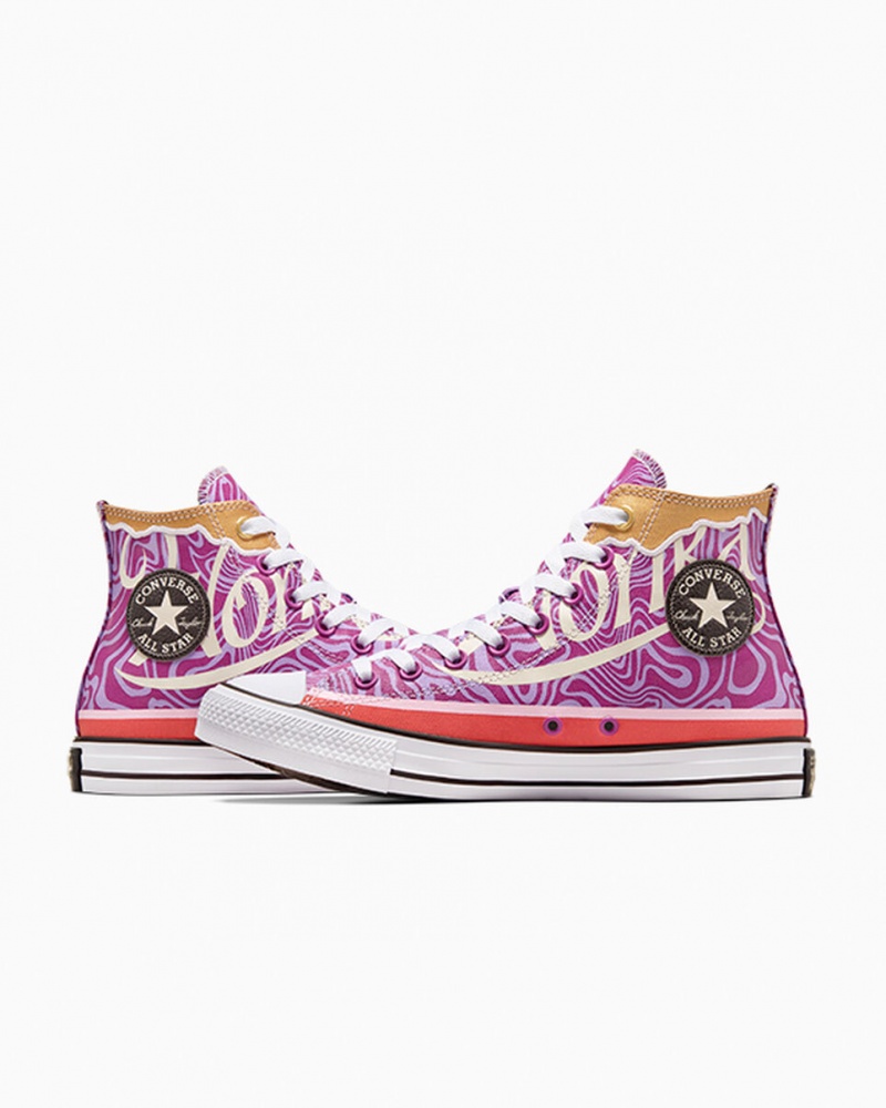 Converse Converse x Wonka Chuck Taylor All Star Swirl Paars Wit Zwart | 0438-LOJZH