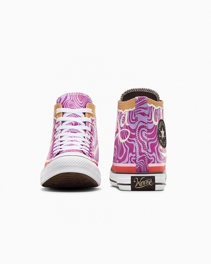 Converse Converse x Wonka Chuck Taylor All Star Swirl Paars Wit Zwart | 0438-LOJZH