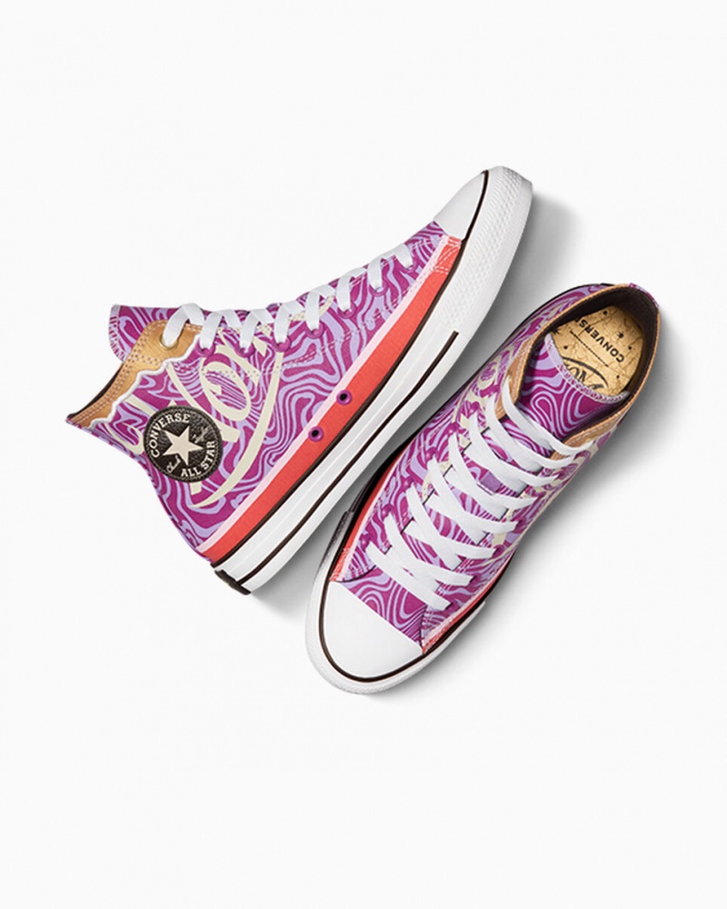 Converse Converse x Wonka Chuck Taylor All Star Swirl Paars Wit Zwart | 1765-JZUAN