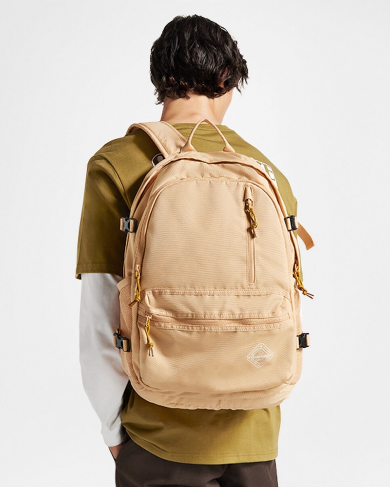 Converse Grafische Rechtdoor Edge Backpack Epic Dune | 8240-WSQUE