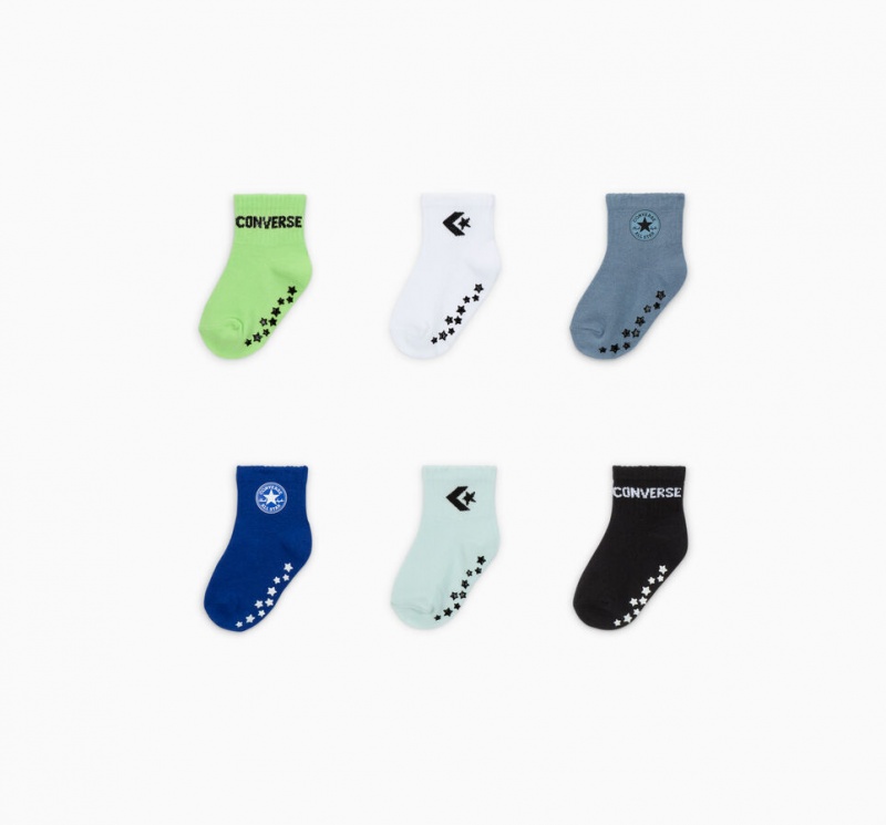 Converse Gripper 6-Pack Socks Groen | 3902-ZSJUF