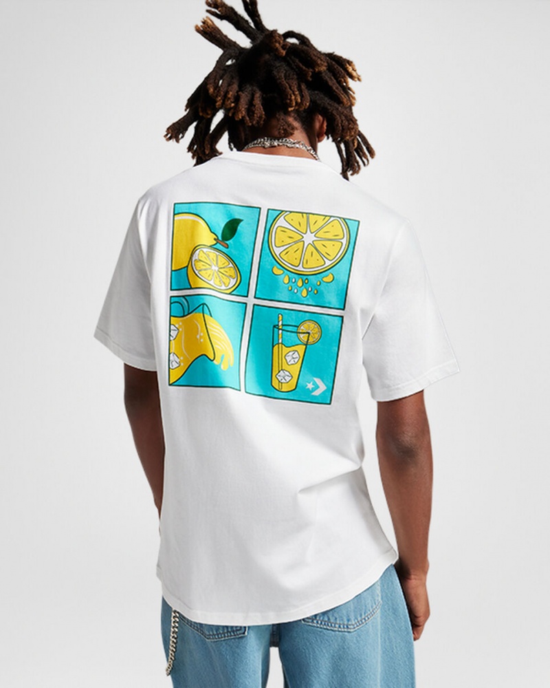 Converse How-To Lemonade T-Shirt Wit | 0148-ROPYU