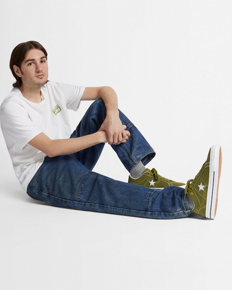 Converse One Star Pro Groen Wit Zwart | 2089-DJAFE