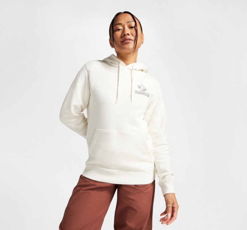 Converse Outdoors Grafische Hoodie Egret | 8715-HGBLC