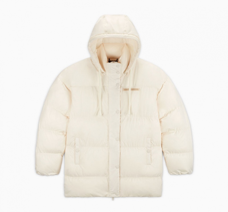 Converse Oversized Super Puffer Jacket Egret | 9803-BJFUM