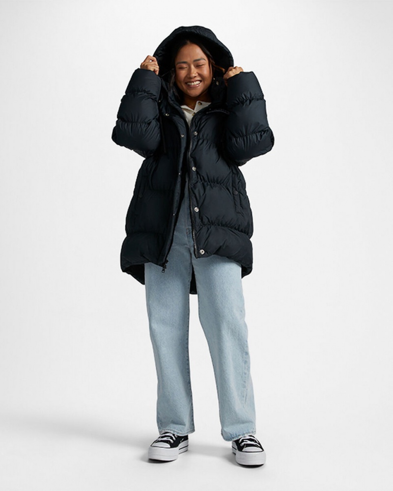 Converse Oversized Super Puffer Jacket Zwart | 5109-DWIQS