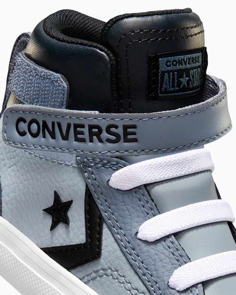 Converse Pro Blaze Riemen Leren Zilver Zwart Wit | 6189-ITFZG