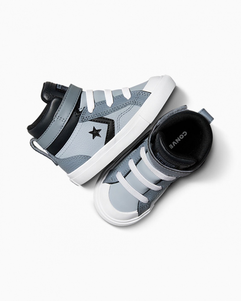 Converse Pro Blaze Riemen Leren Zilver Zwart Wit | 6189-ITFZG