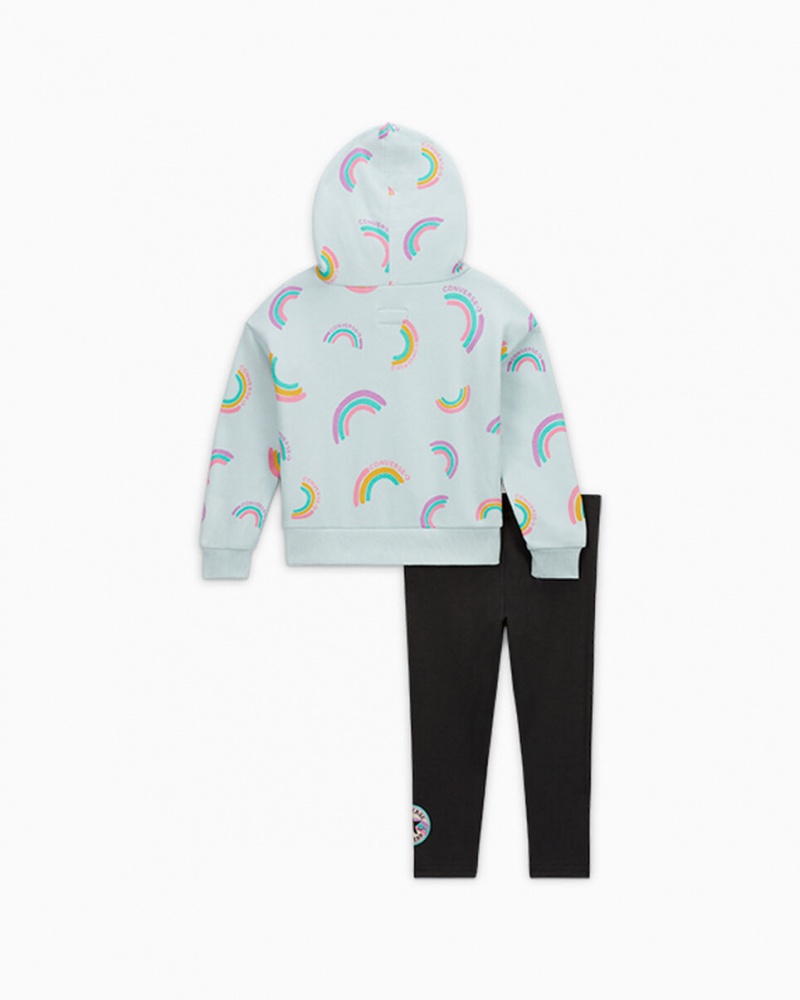 Converse Rainbow Hoodie & Leggings Set Zwart | 6324-DWJSM