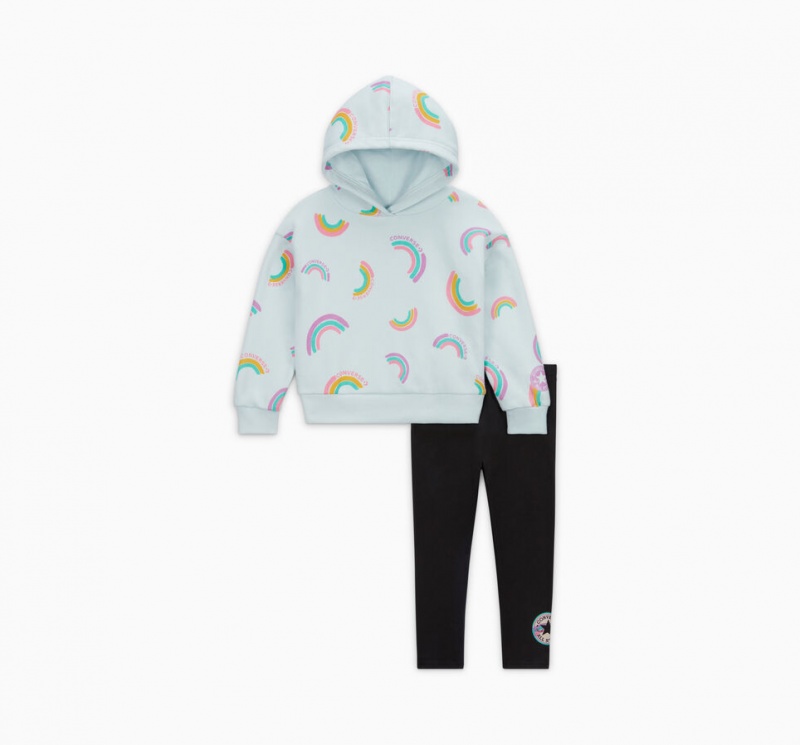 Converse Rainbow Hoodie & Leggings Set Zwart | 6324-DWJSM