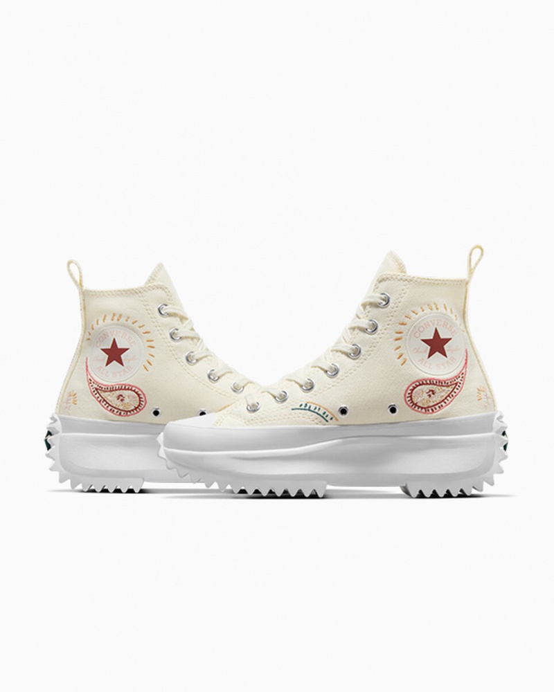 Converse Run Star Hike Platform Crafted Rood Wit | 9408-JWRIO