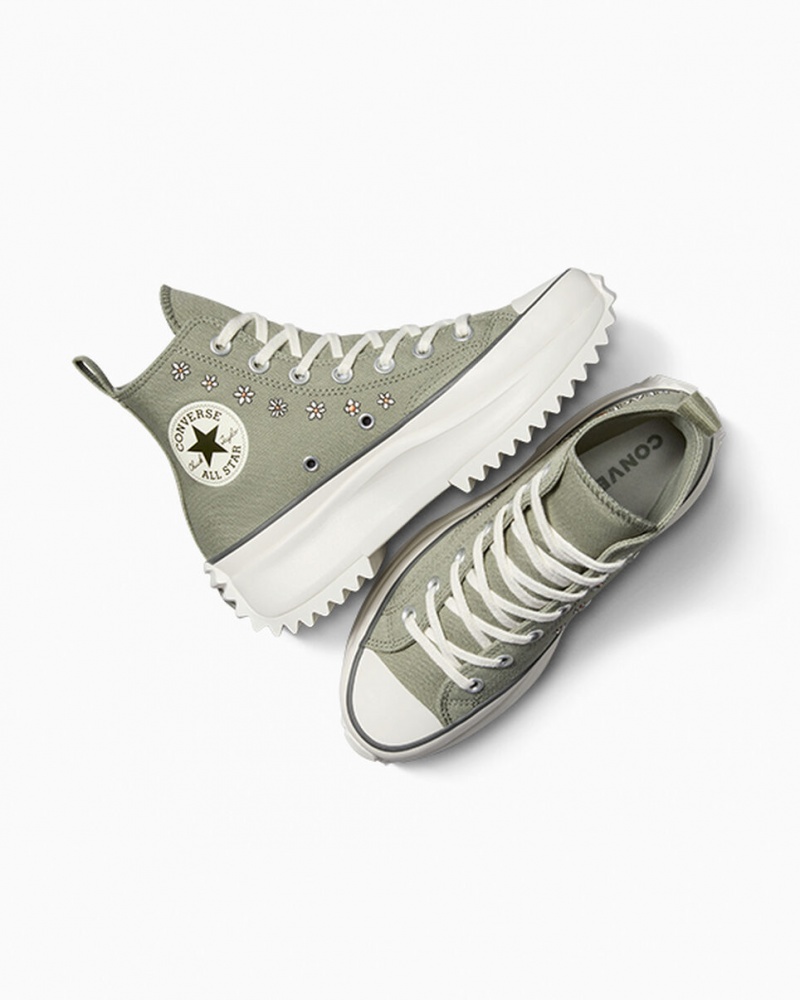 Converse Run Star Hike Platform Embroidery Licht | 8967-WZJFQ