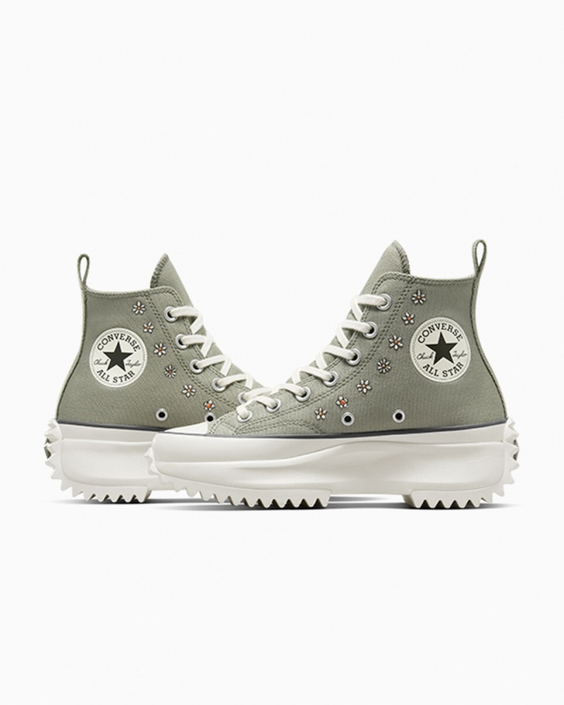 Converse Run Star Hike Platform Embroidery Licht | 8967-WZJFQ