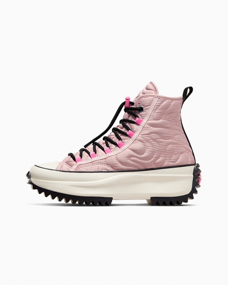 Converse Run Star Hike Platform Gewatteerd Roze Zwart | 8209-RTWCL