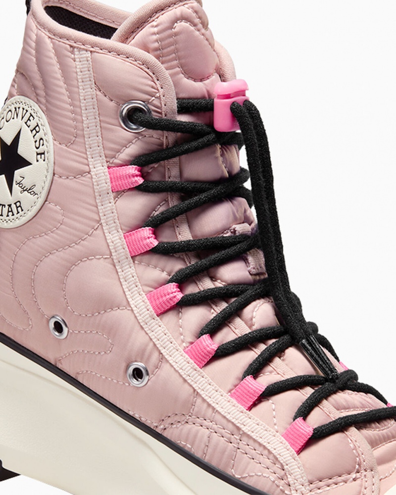 Converse Run Star Hike Platform Gewatteerd Roze Zwart | 8209-RTWCL