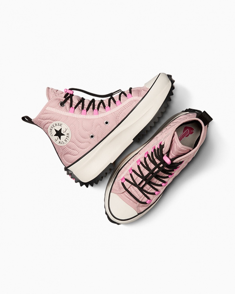 Converse Run Star Hike Platform Gewatteerd Roze Zwart | 8209-RTWCL