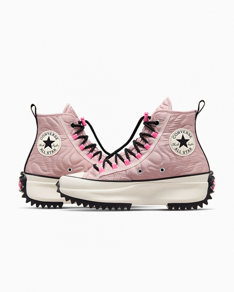 Converse Run Star Hike Platform Gewatteerd Roze Zwart | 8209-RTWCL