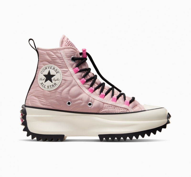 Converse Run Star Hike Platform Gewatteerd Roze Zwart | 8209-RTWCL