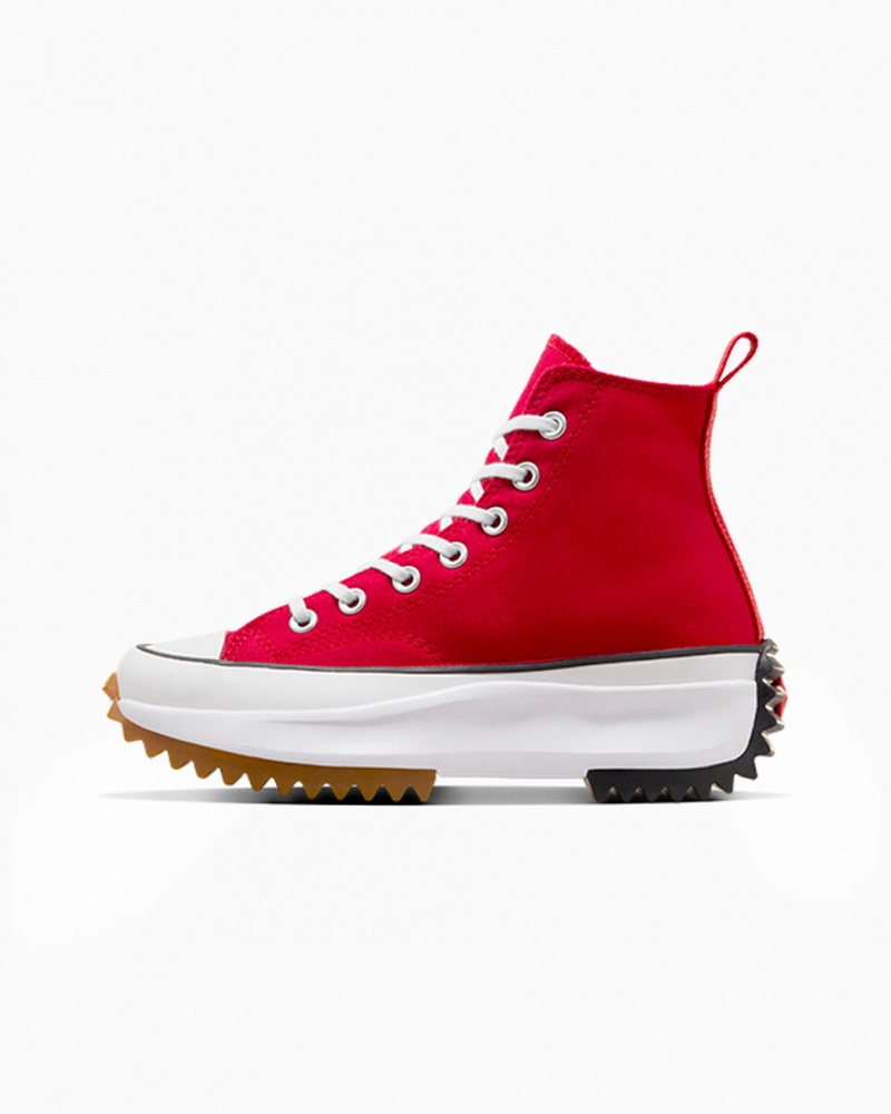 Converse Run Star Hike Platform Rood Wit Zwart | 5694-IFMRU