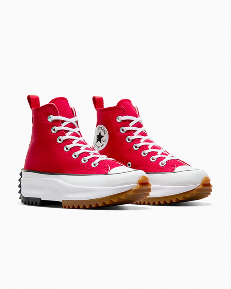 Converse Run Star Hike Platform Rood Wit Zwart | 5694-IFMRU