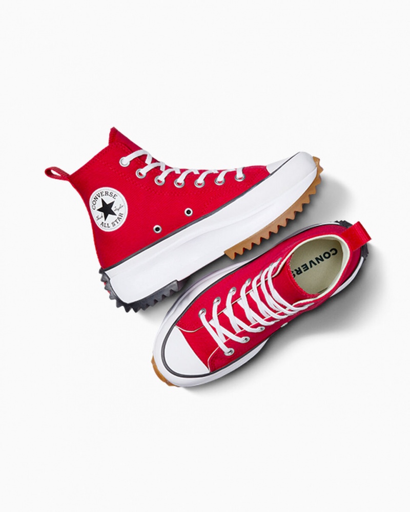 Converse Run Star Hike Platform Rood Wit Zwart | 5694-IFMRU