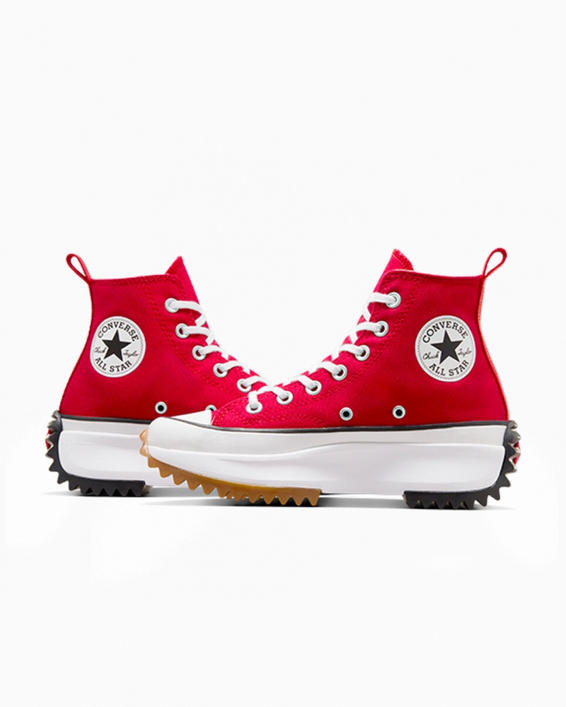 Converse Run Star Hike Platform Rood Wit Zwart | 5694-IFMRU