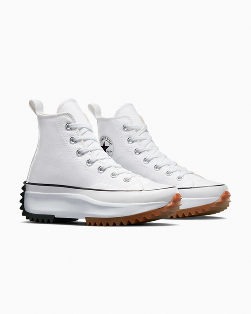 Converse Run Star Hike Platform Wit Zwart | 1026-BEHQS