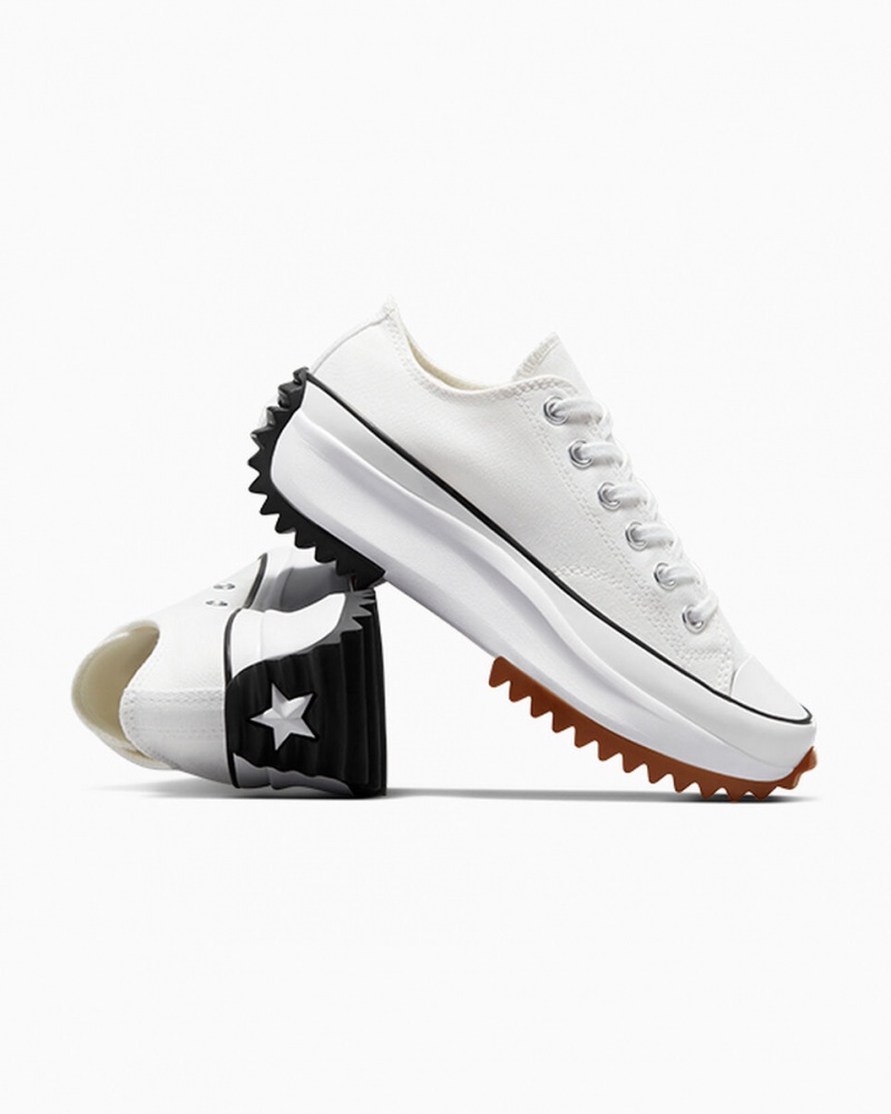 Converse Run Star Hike Platform Wit Zwart | 7102-BAKOL