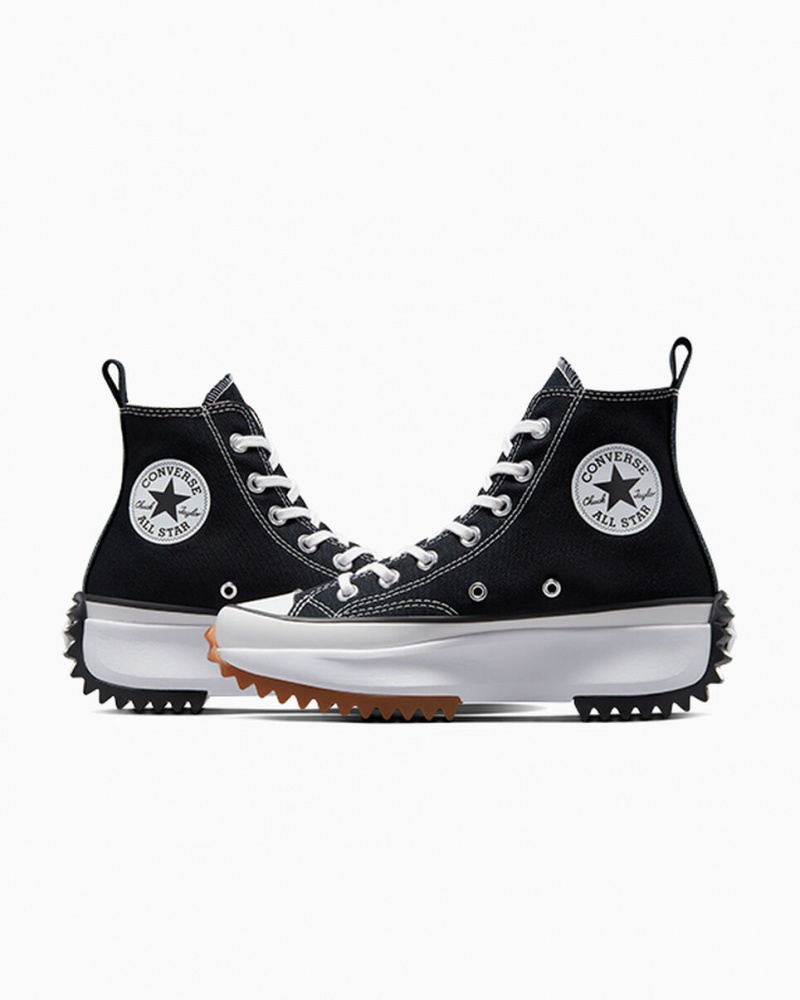 Converse Run Star Hike Platform Zwart Wit | 4182-KYCPQ